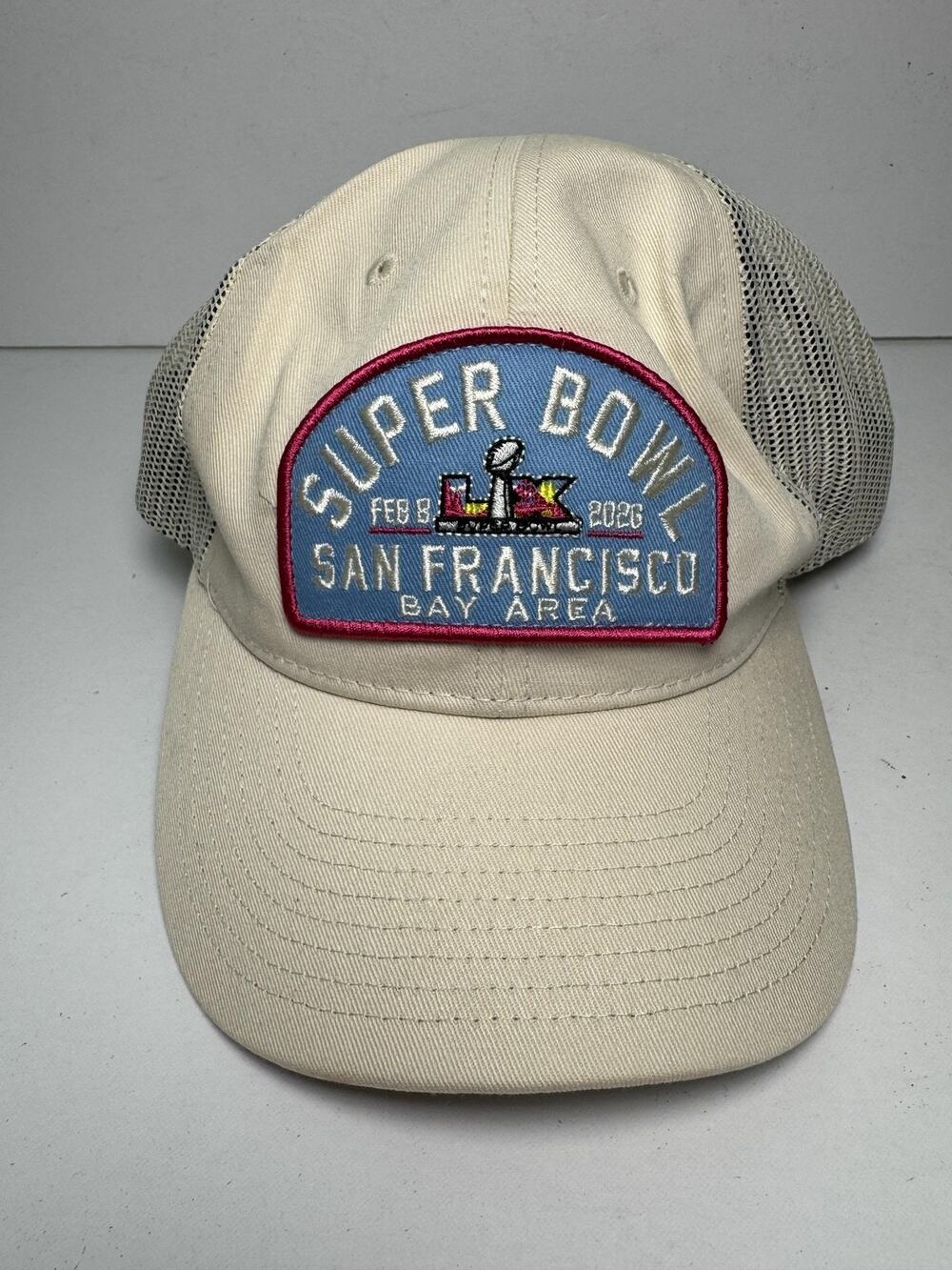 Super Bowl 50 Hat Cap Snap Back One Size Mens Beige NFL Football Bay Area '47